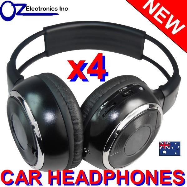 4 IR Headphones wireless car Alpine Toyota Holden Captiva Honda Pajero Territory