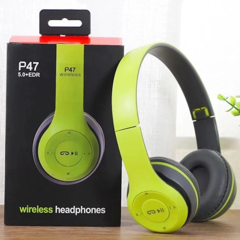 Wireless Headphones Headsets Super Bass Bluetooth Foldable Stereo Earphones Mic