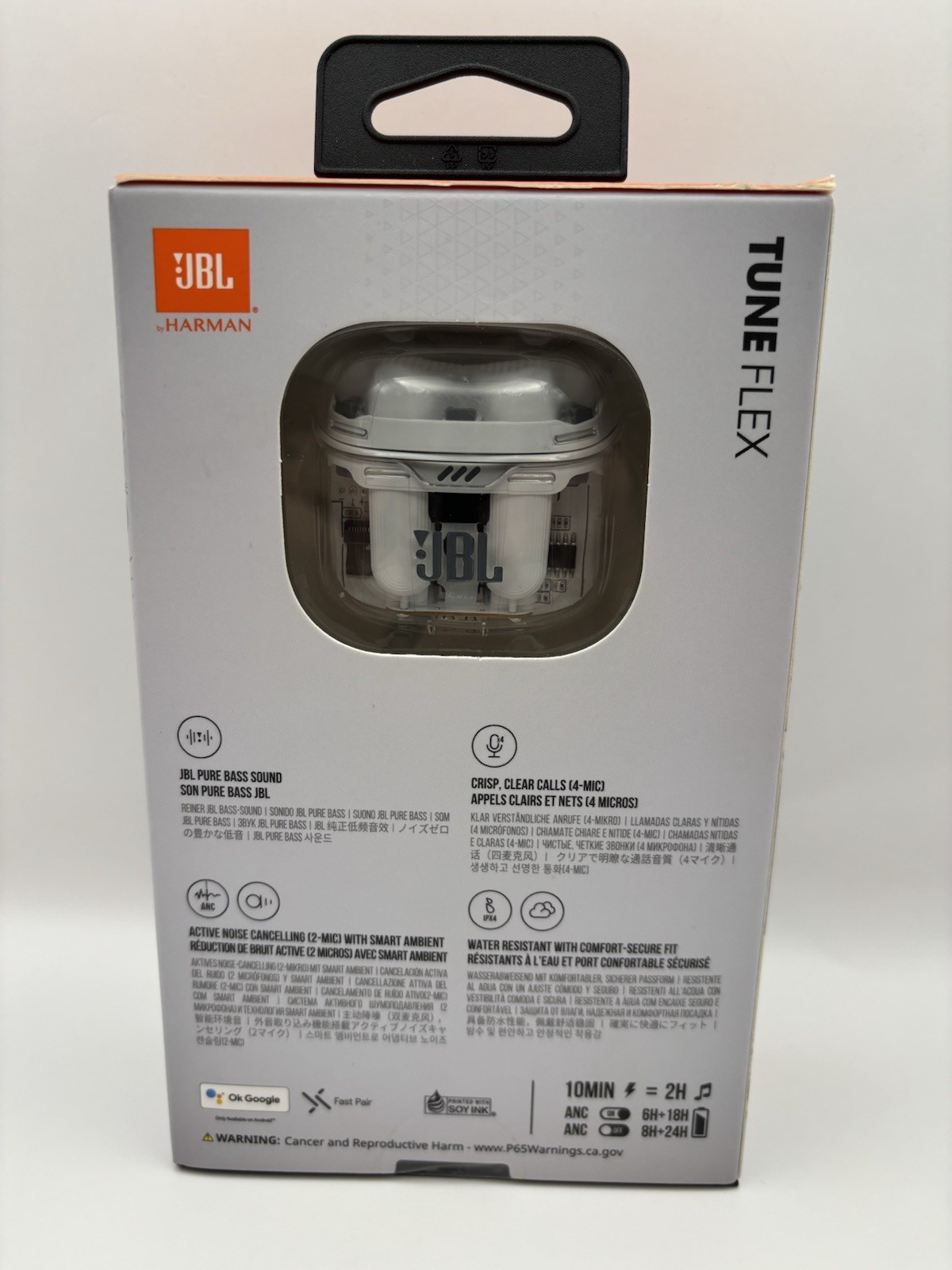 NEW SEALED – Original Ghost White JBL Tune Flex True Wireless Headphones