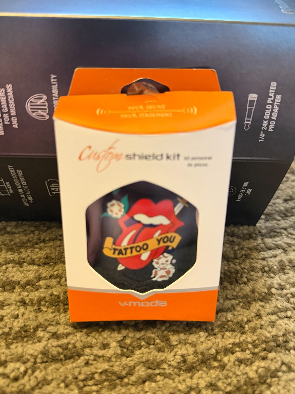V-MODA Crossfade 2 Wireless Rolling Stones Classic Licks + 3 Shield Kits SEALED
