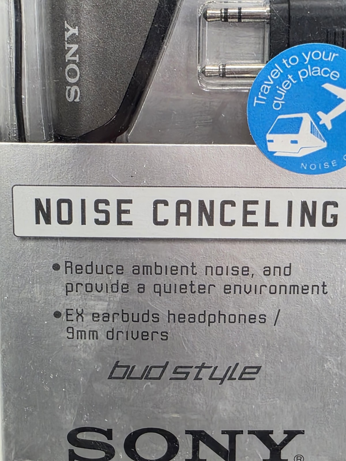 New Sony MDR-NC11A Noise Canceling Headphones Bud Style 9mm Drivers Earbuds