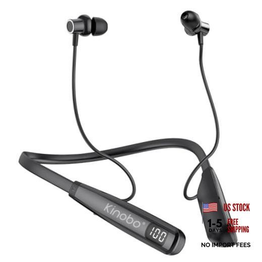 Neckband Bluetooth Headphones, 6.0 Bluetooth 100 Hours Playtime，IPX7 Cable