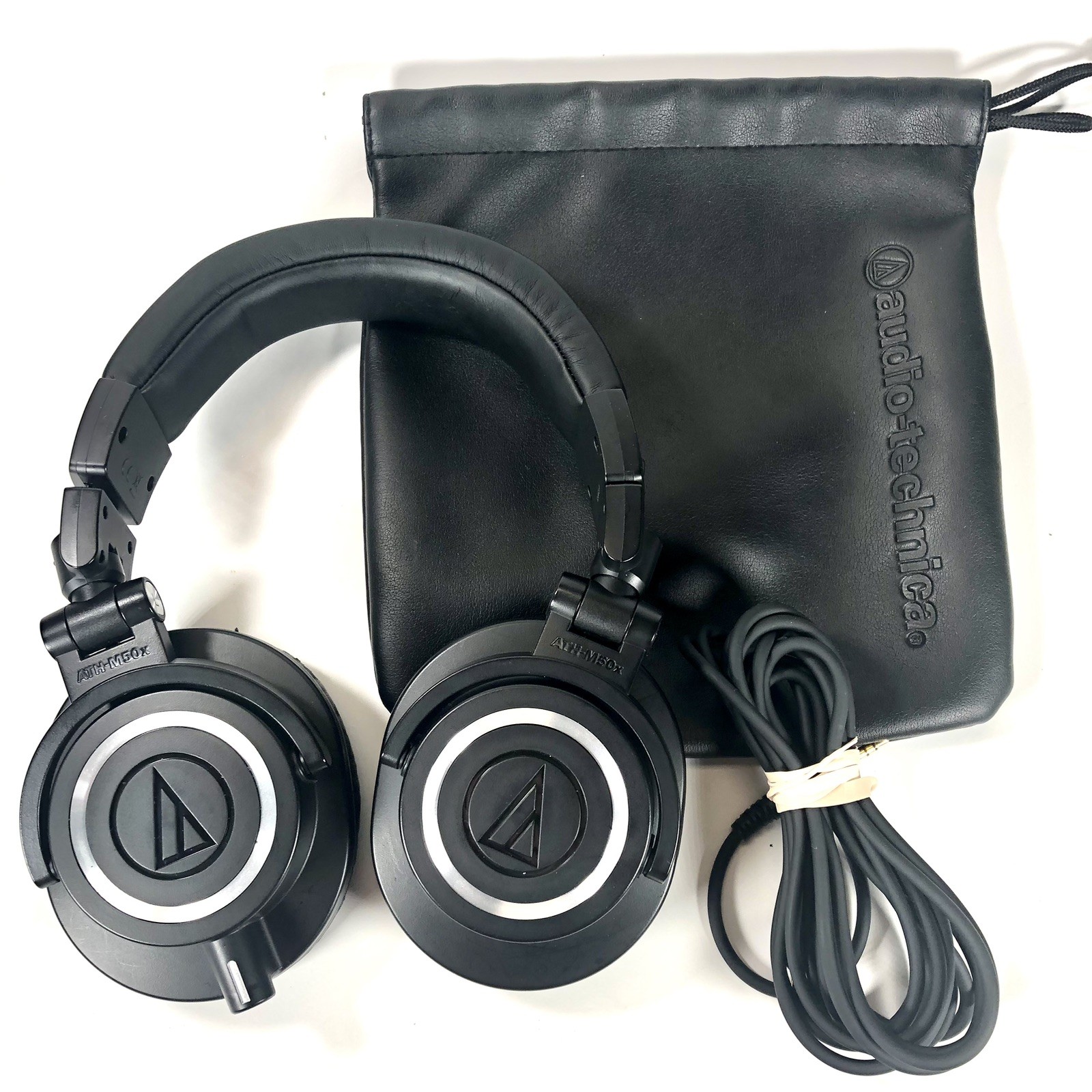 Audio-Technica ATH-M50x Professional Monitor Headphones Black Wired Studio DJ