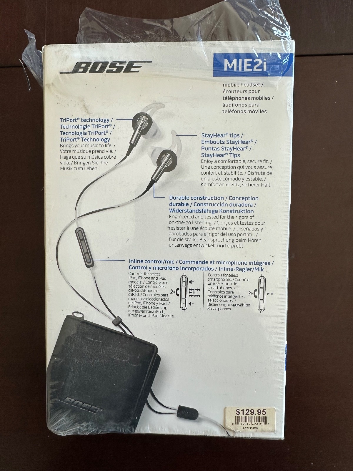 Bose MIE2i Mobile Head Set In-Ear Wired Audio Headphones Ear Buds MINT