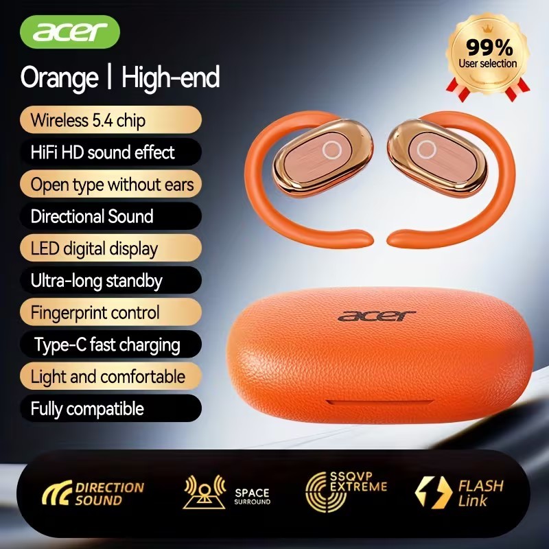 Acer TWS Wireless Headset Orange
