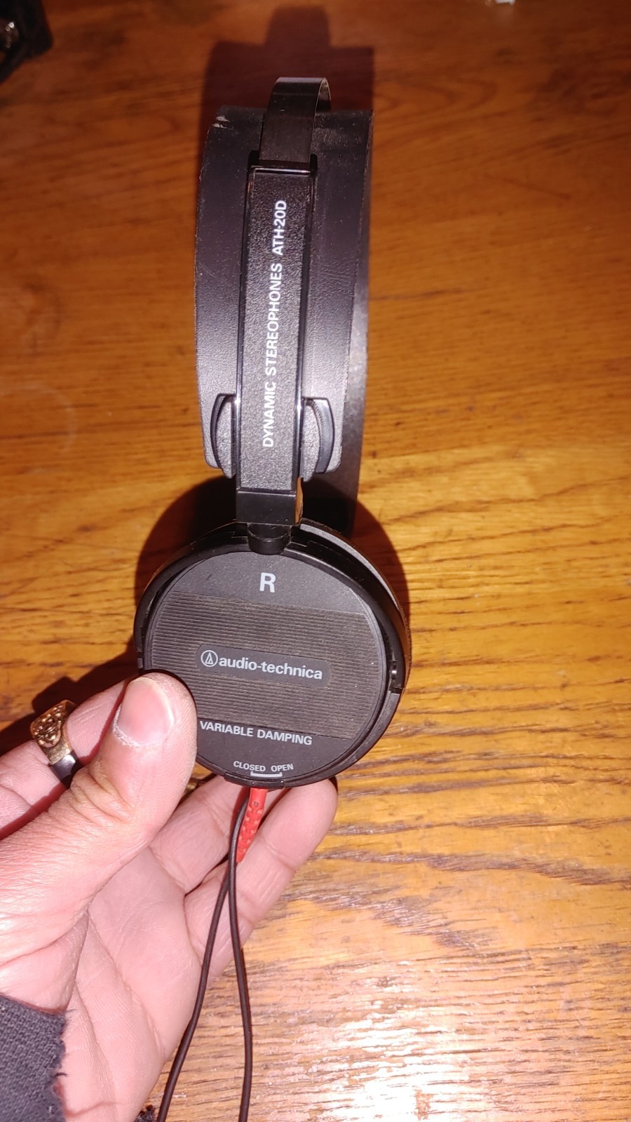 Audio-Technica ATH-20D Headphones Variable Damping RARE