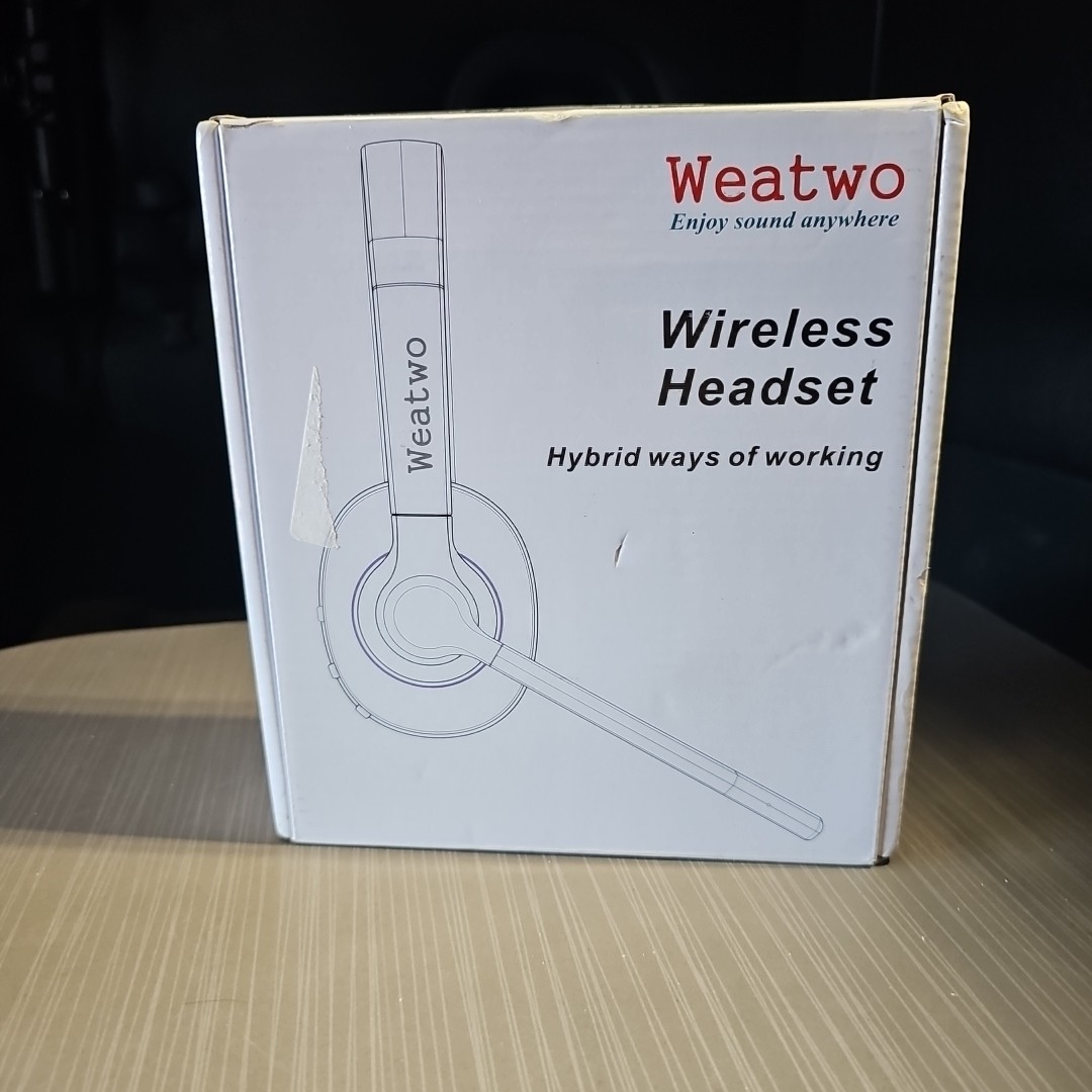 Weatwo Wireless Headset Class 1 V5.1 Bluetooth Headset with CVC8.0 Dual Micropho