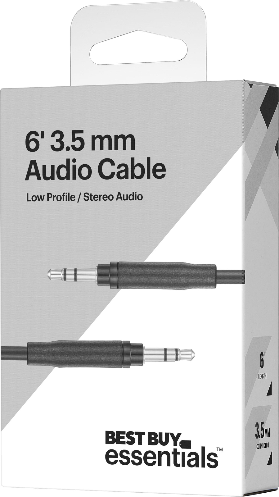 Best Buy essentials- 6′ 3.5 mm Audio Cable – Black