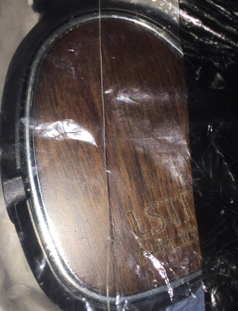 Brand new LSTN over the ear wired headphones from Delta Airlines 2 prongs