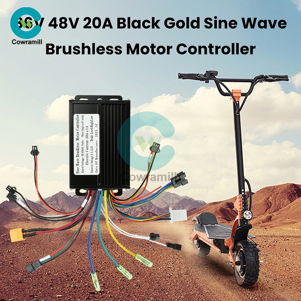 15PCS 36V 48V 20A Sine Wave Brushless Motor Controller 350W-500W