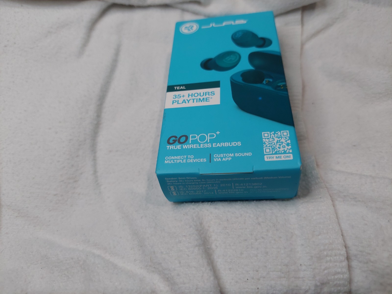 NEW JLab- Go Air Pop True Wireless Bluetooth Earbuds TEAL, 32 Hours of Playtime