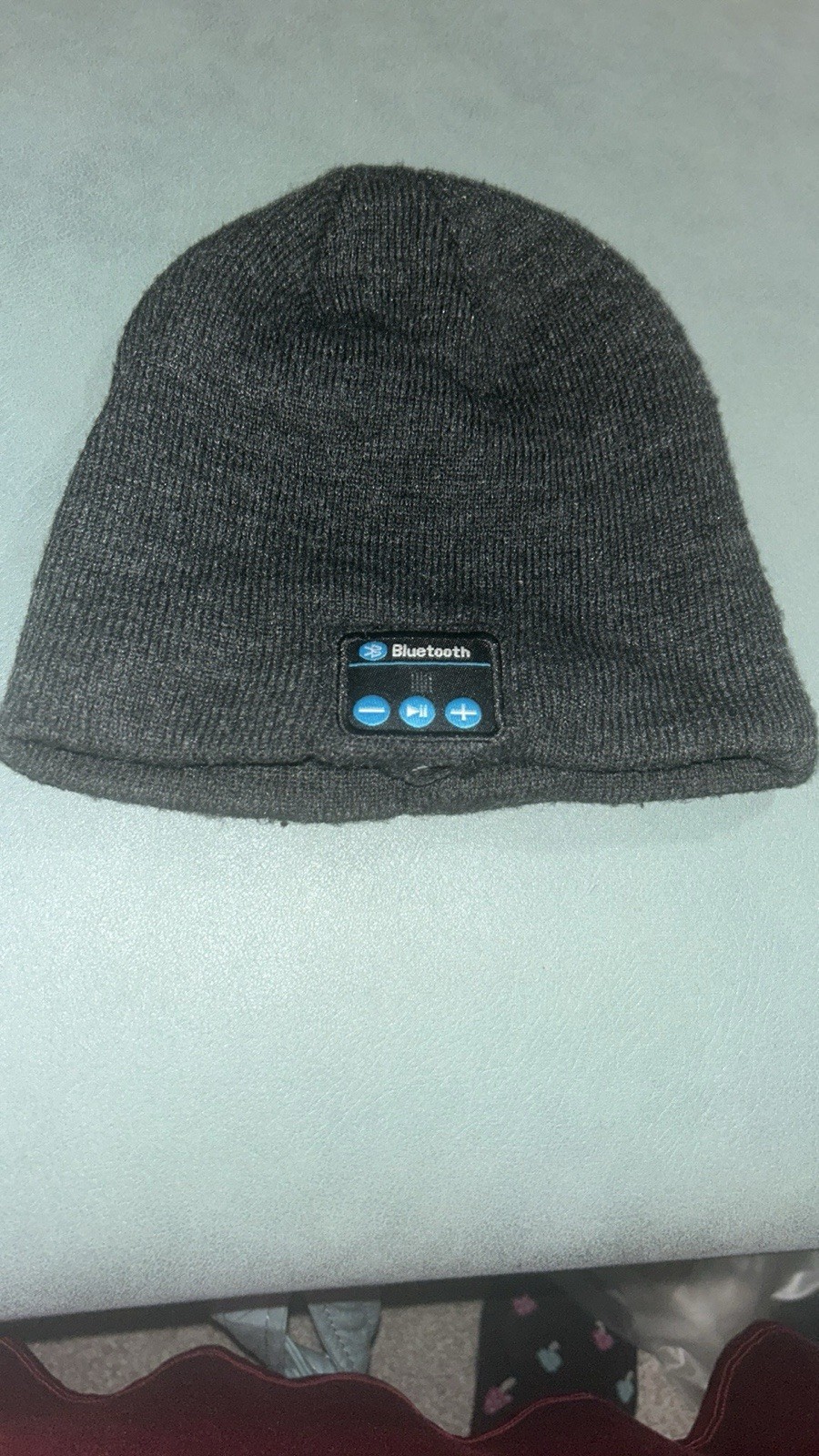 Wireless Bluetooth Beanie Knit Hat Unisex GREY w/Speaker Built-in Mic Headphone