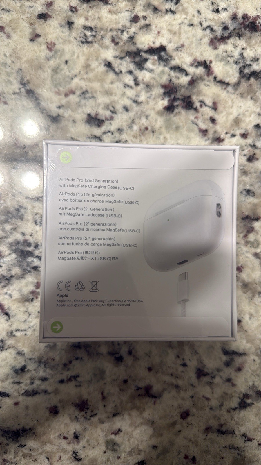 Apple AirPods Pro 2nd Gen MagSafe USB-C Charging Case White