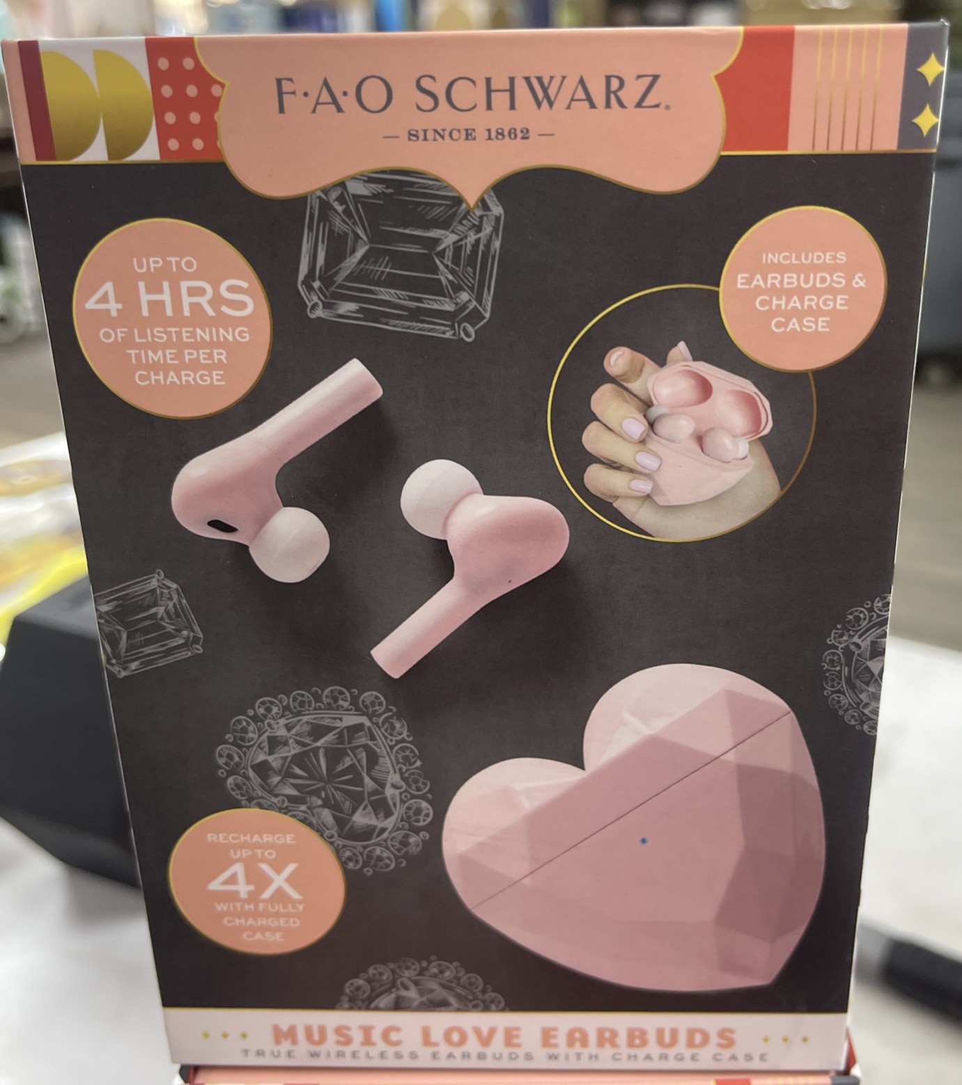 FAO Schwarz Music Love True Bluetooth Wireless Earbuds