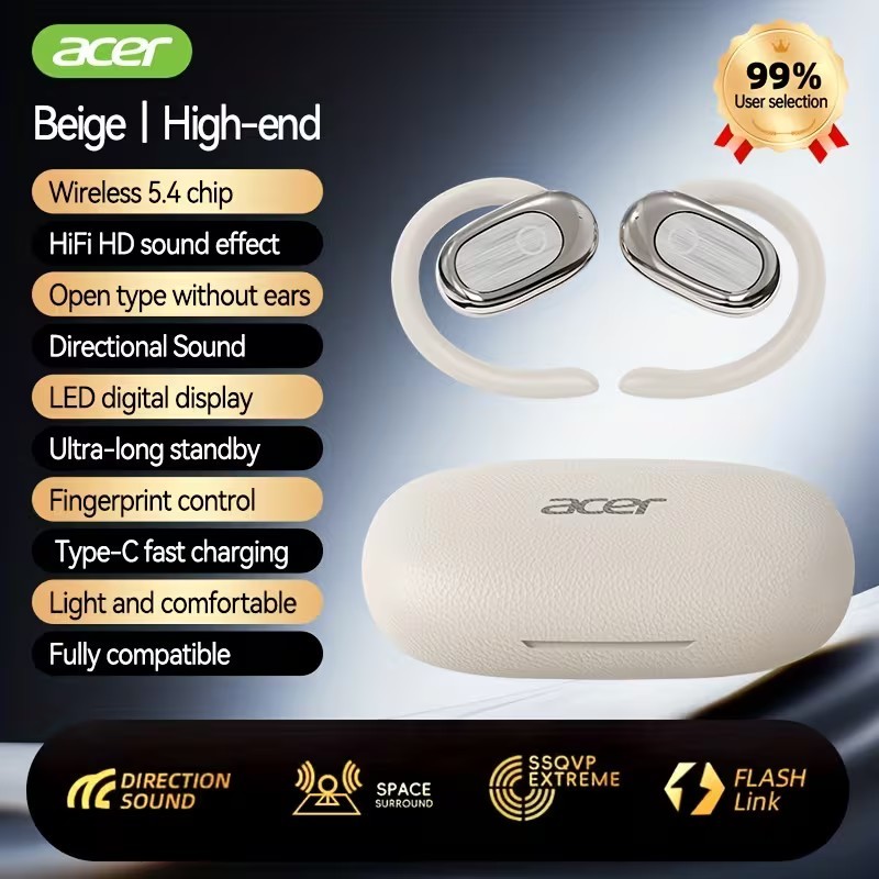 Acer TWS Wireless Headset Beige