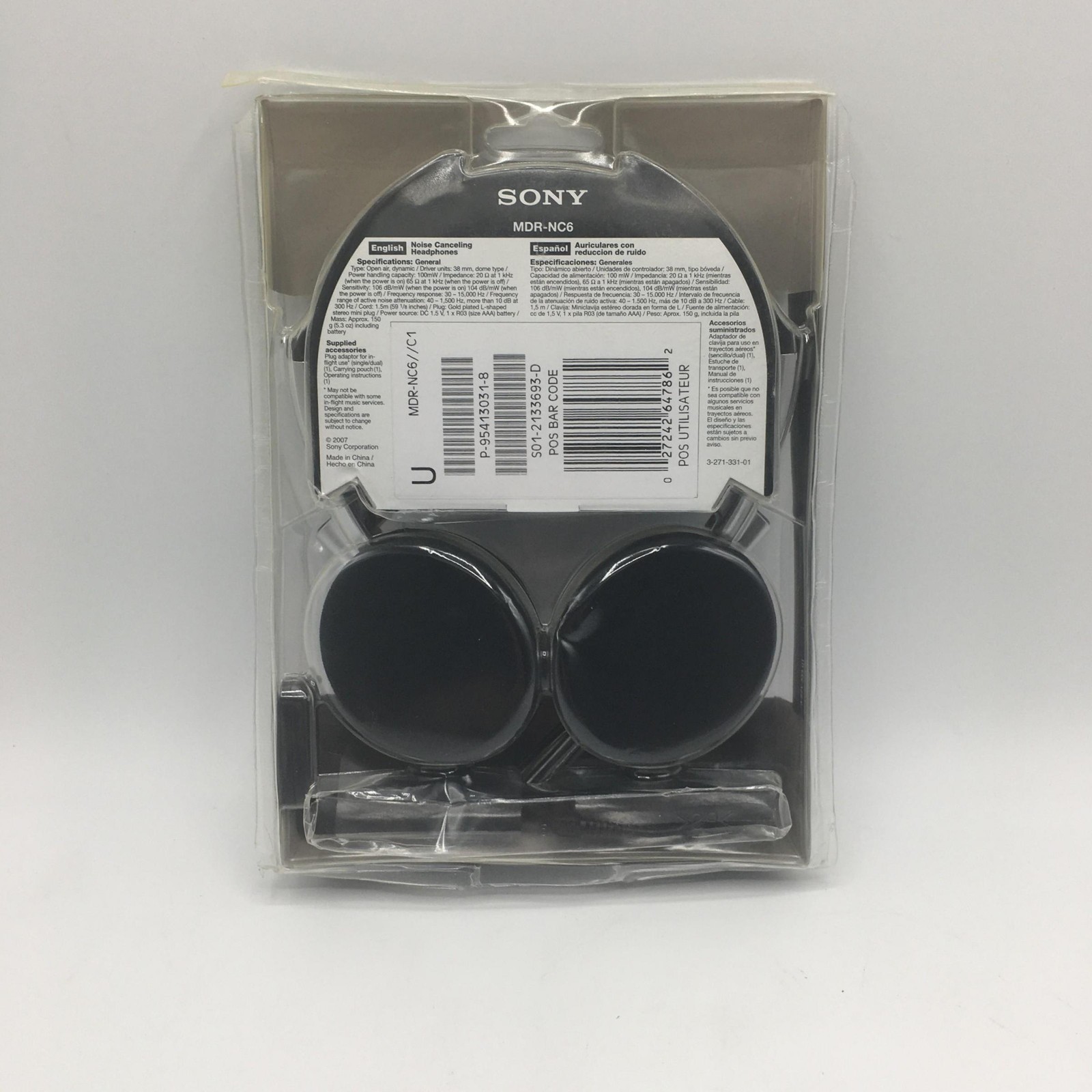 Sony Noise Canceling Headphones (MDR-NC6/C1)