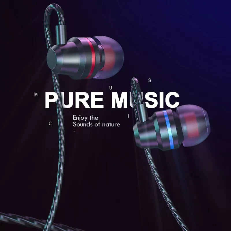 HIFI Bass Stereo Wired Earbuds Headset In-Ear Earphone Headphone MIC 3.5mm