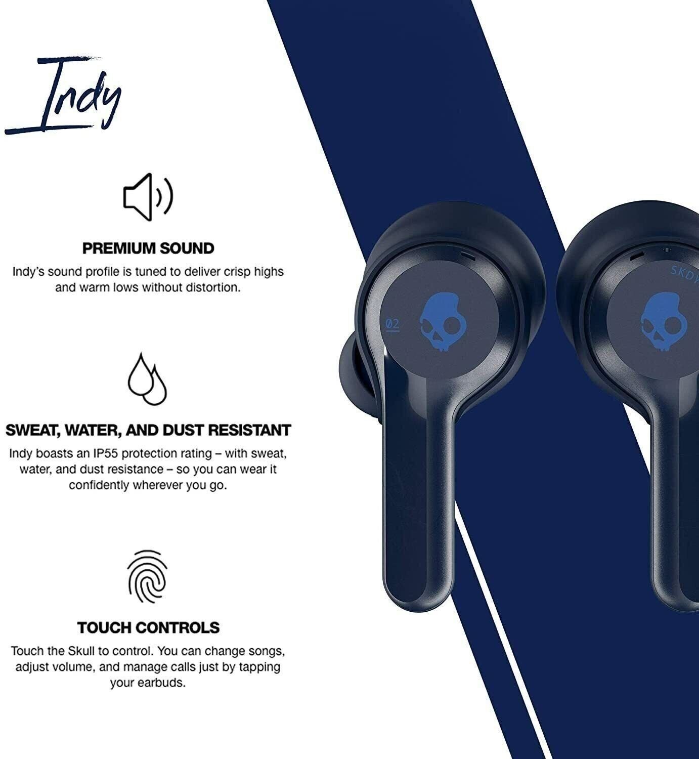 Skullcandy Indy True Wireless In-Ear Earbud – Indigo