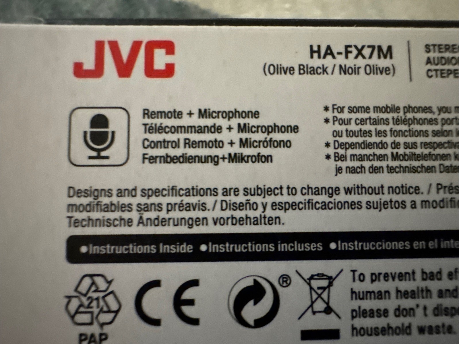 JVC Gumy + USB C Adapter in Ear Earbud Headphones Tested w/ios & Android NWTs