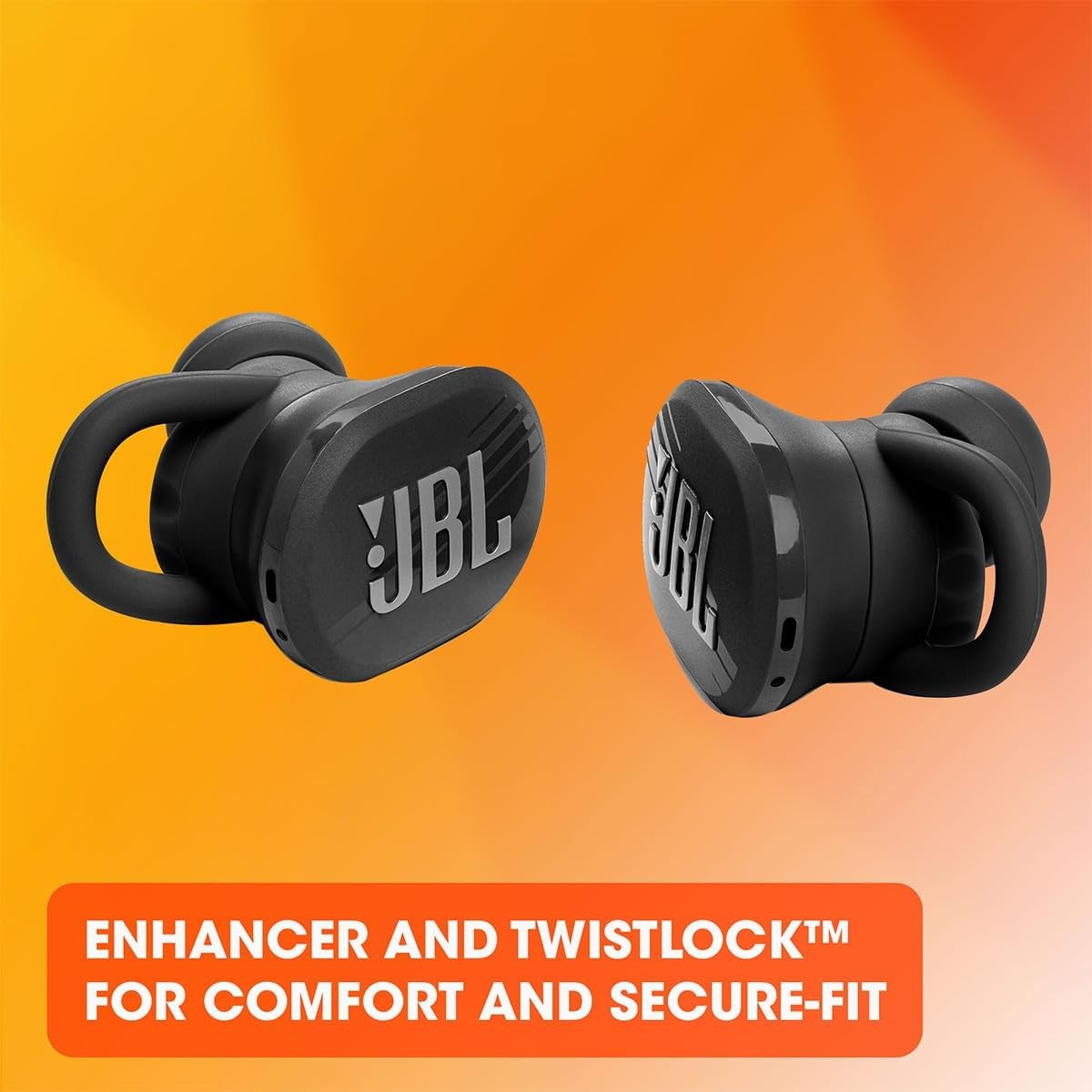 JBL Endurance Race TWS Wireless Earbuds – IP67, Ambient Aware, TalkThru (Black)