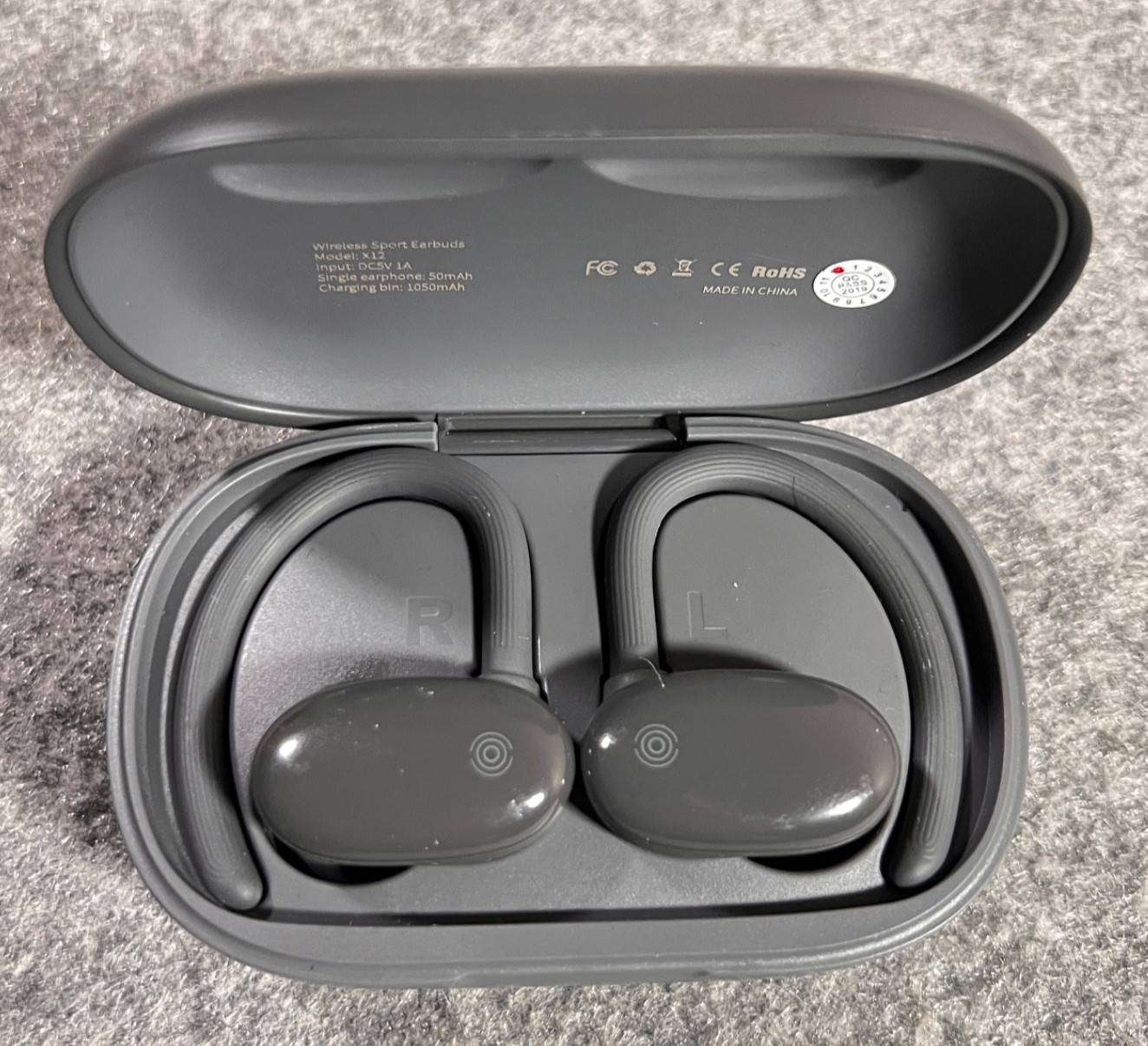 AOPOY X12 True Wireless Earbuds – Gray TESTED! Case and Box Included!