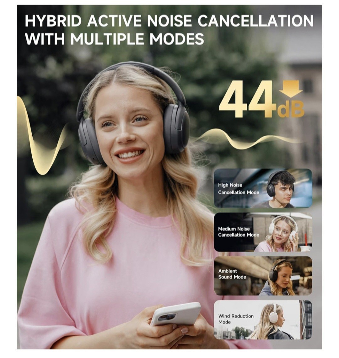 Edifier W800BT Pro Wireless Over Ear Headphones Hi-Res Active Noise Cancel NEW