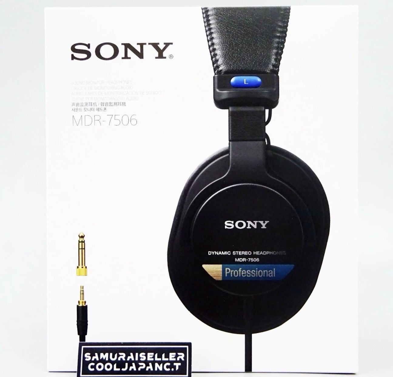 SONY Stereo Headphone High Sound Quality Folding Type MDR7506 from Japan NEW
