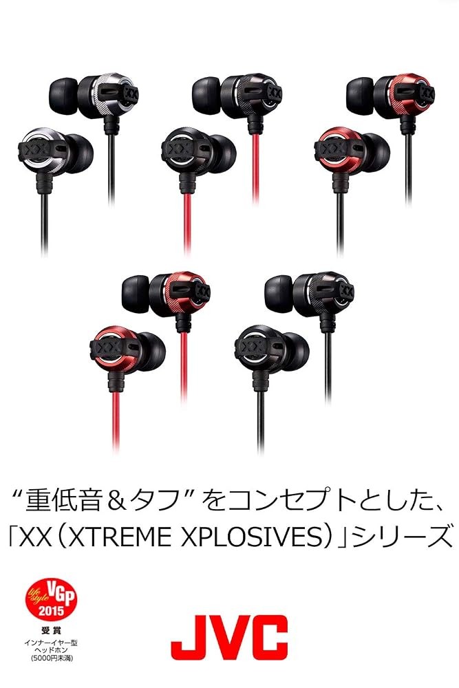 JVC HA-FX33X-R XX Series Wired Earphones Red Japan Import