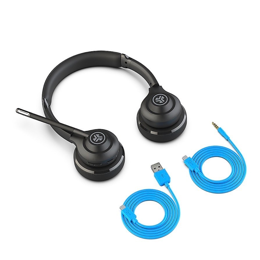 JLab Go Work Wireless Headset Unisex OS Black New 2nd Gen Bluetooth Multipoint