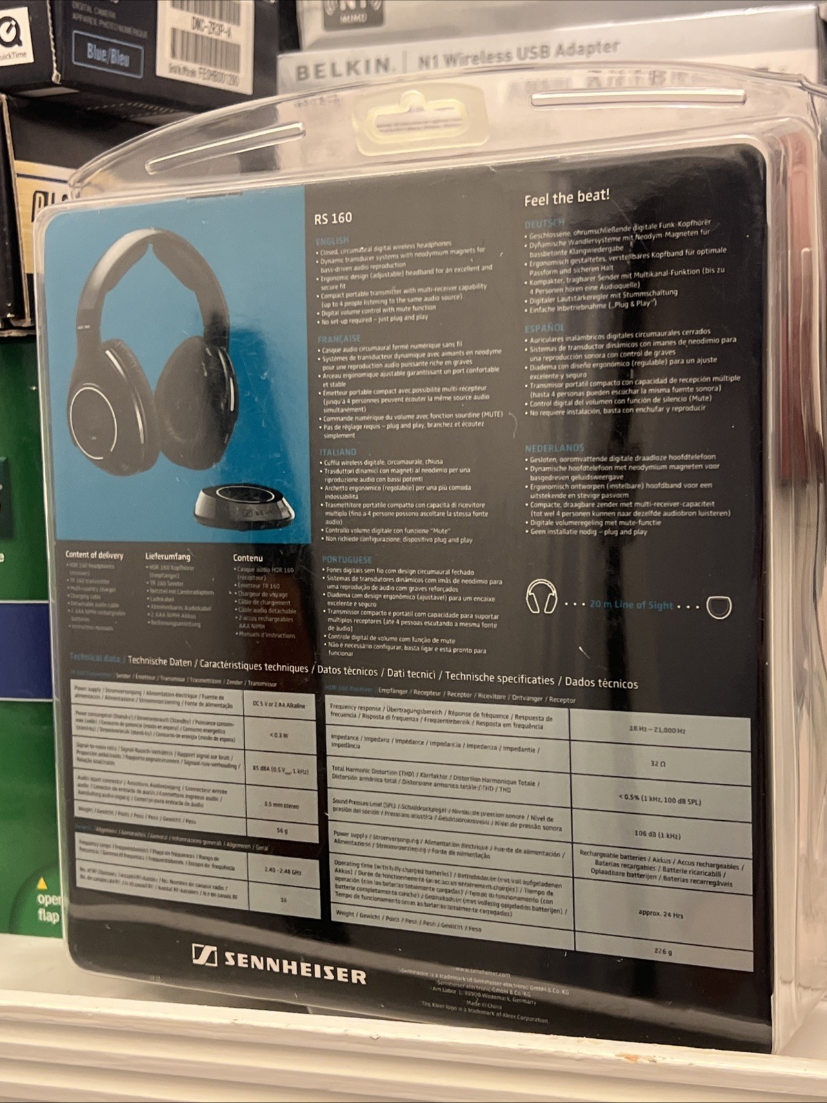 Brand New Factory Sealed Sennheiser HDR 160 Headband Wireless Headphones Black