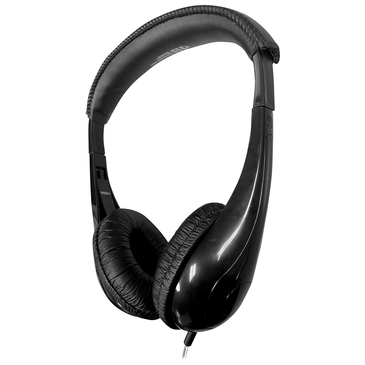 Motive8 Mid-Sized Multimedia Headphone with in-line Volume Control , Black