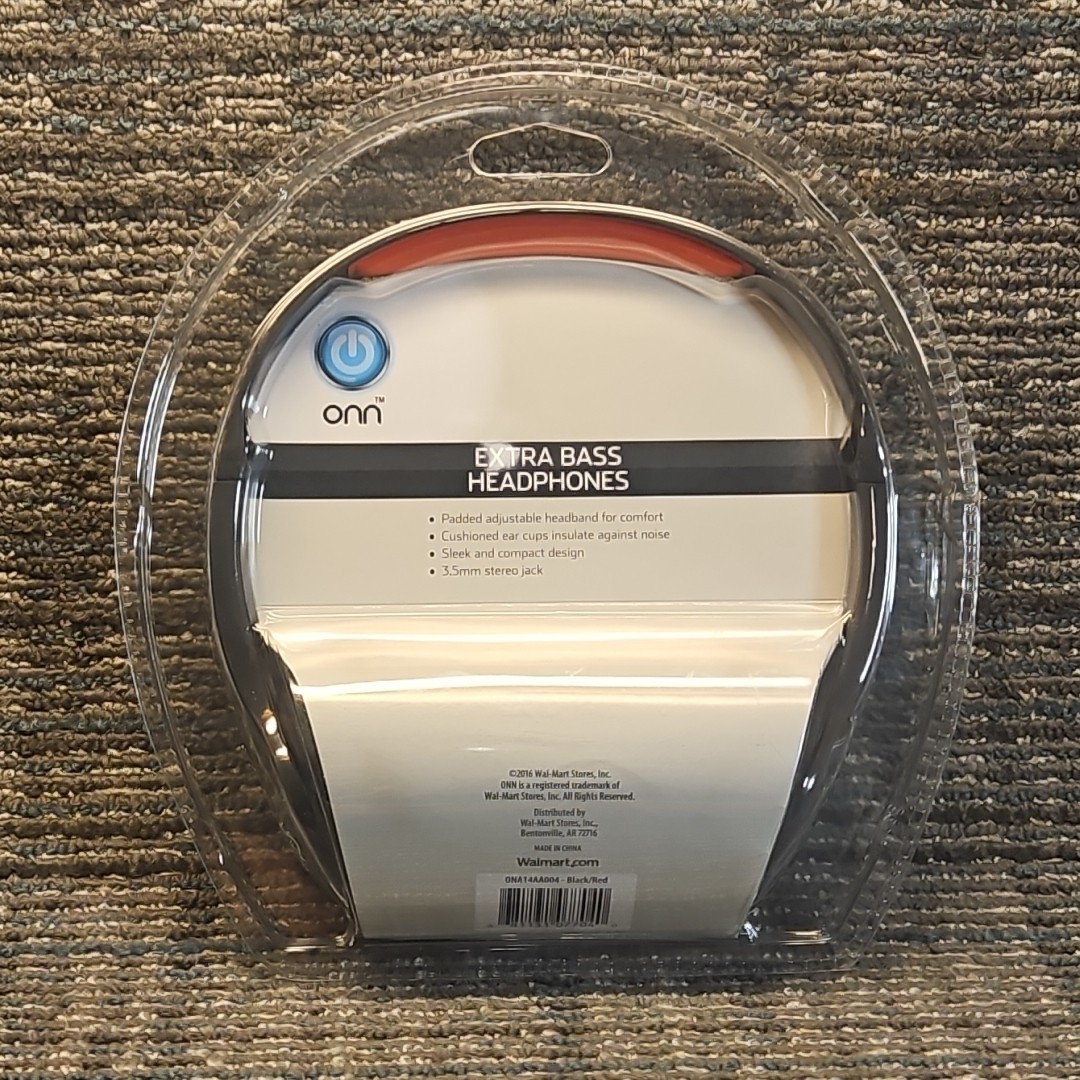 Onn Extra Bass Headphones 2016 Walmart Sealed