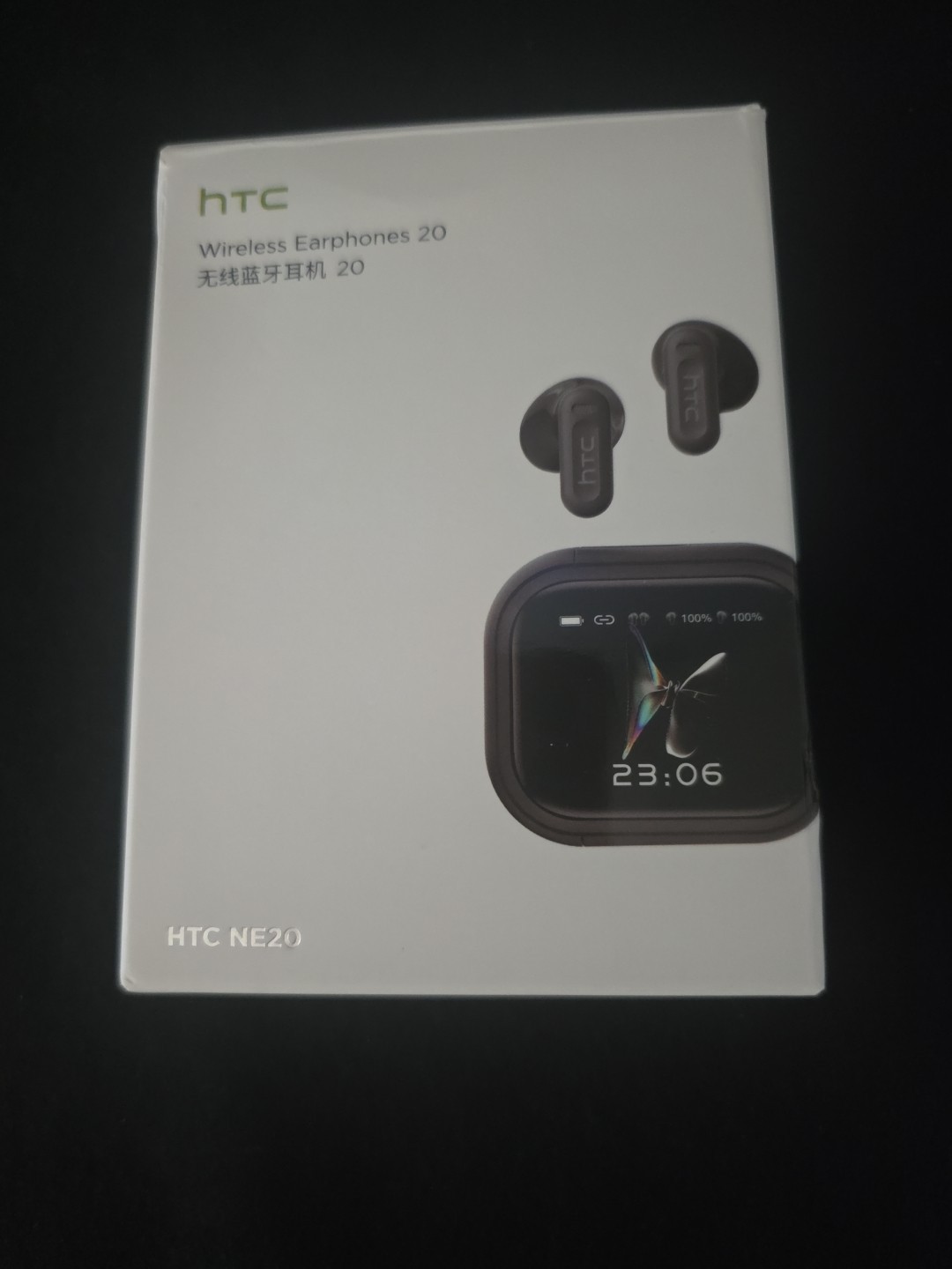 HTC NE20 Wireless Earphones Black Stereo Long-Lasting Battery HD Voice Bluetooth