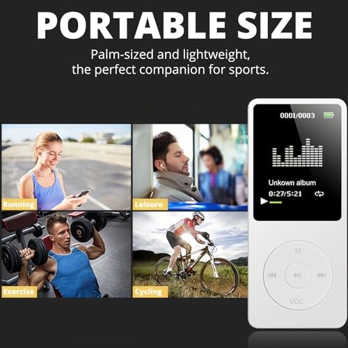 Portable MP3 MP4 Player 8GB HiFi Audio Music Player with FM Radio Voice Recorder