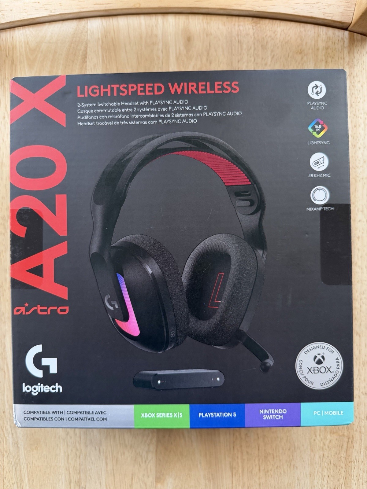 Logitech G Astro A20 X Light Speed Wireless Gaming Headset – New Sealed Box