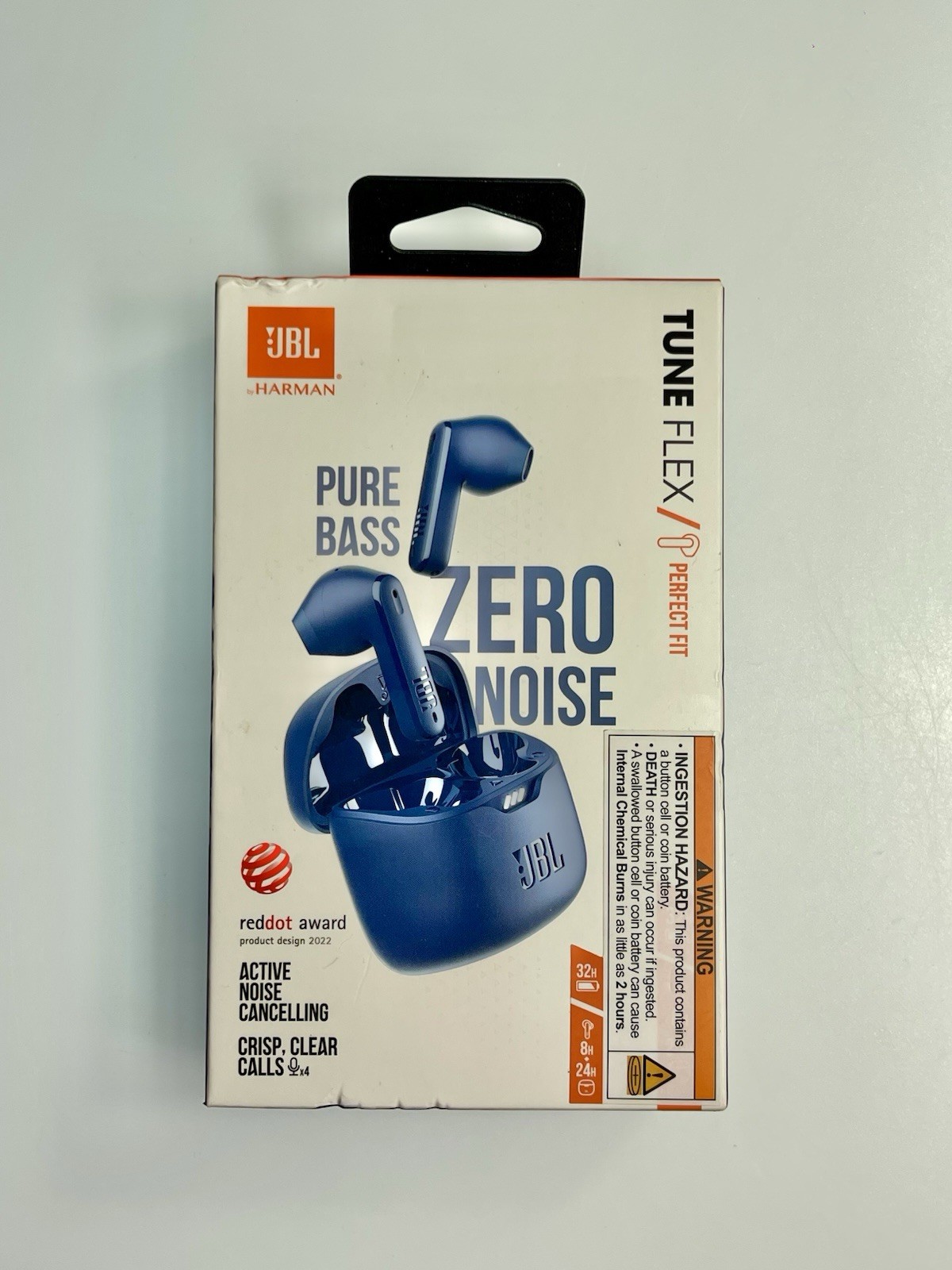 By Harman JBL Tune Flex True Wireless Bluetooth Noise Canceling Earbuds Blue