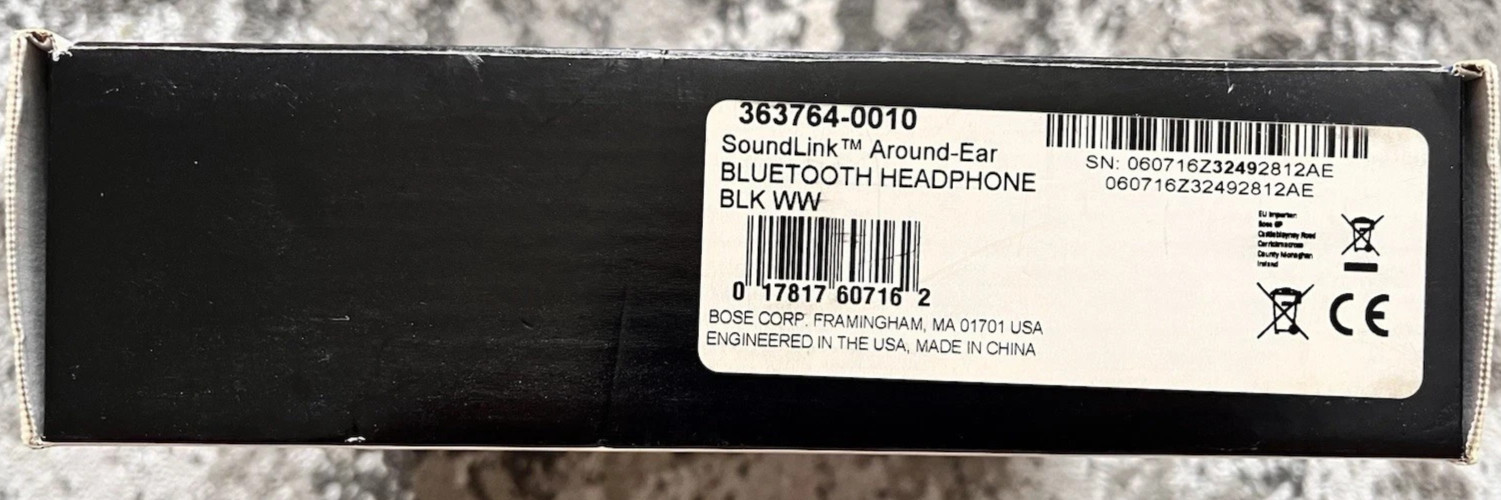 Bose SoundLink AE2W Around-Ear Wireless Bluetooth Headphones Headband Black Good
