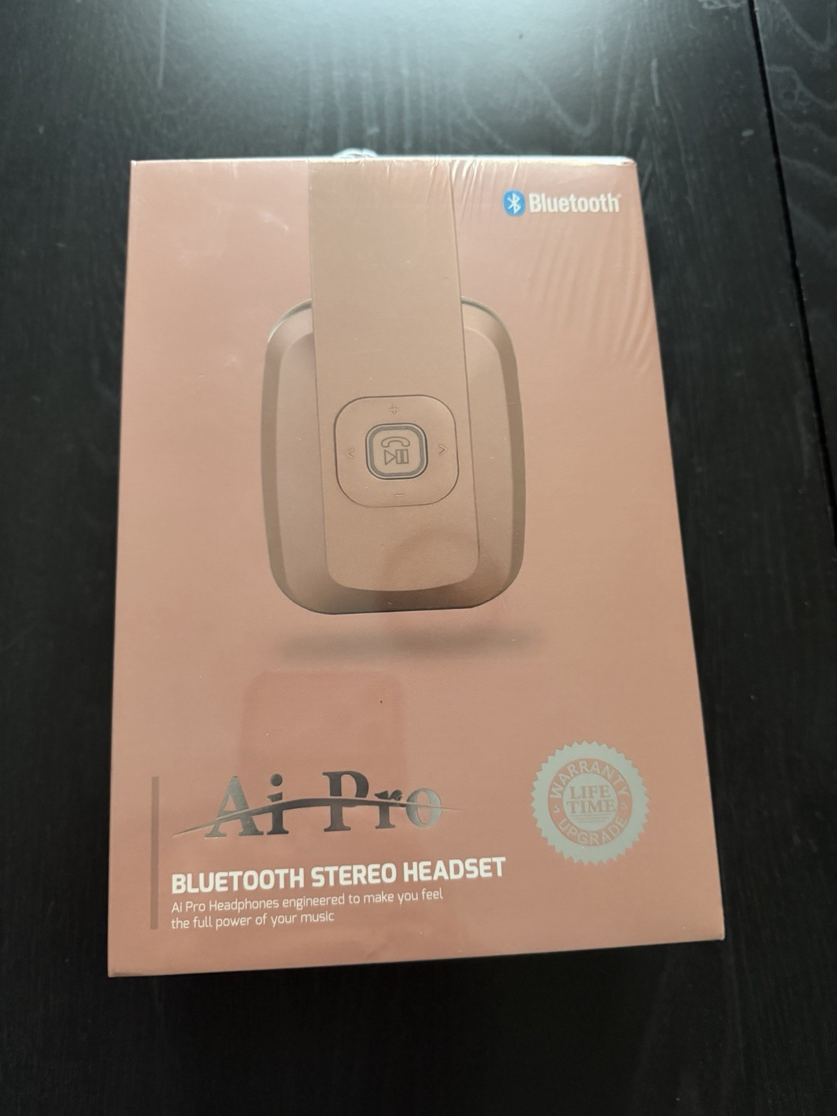 Ai Pro Pro-200 Plus Bluetooth Over-Ear Headset Mic/Controls Foldable Pink