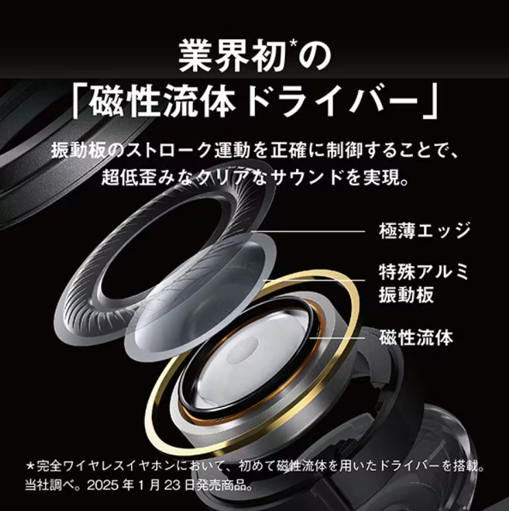 Technics EAH-AZ100-K Wireless Noise Cancelling Earbuds Black Japanese Ver
