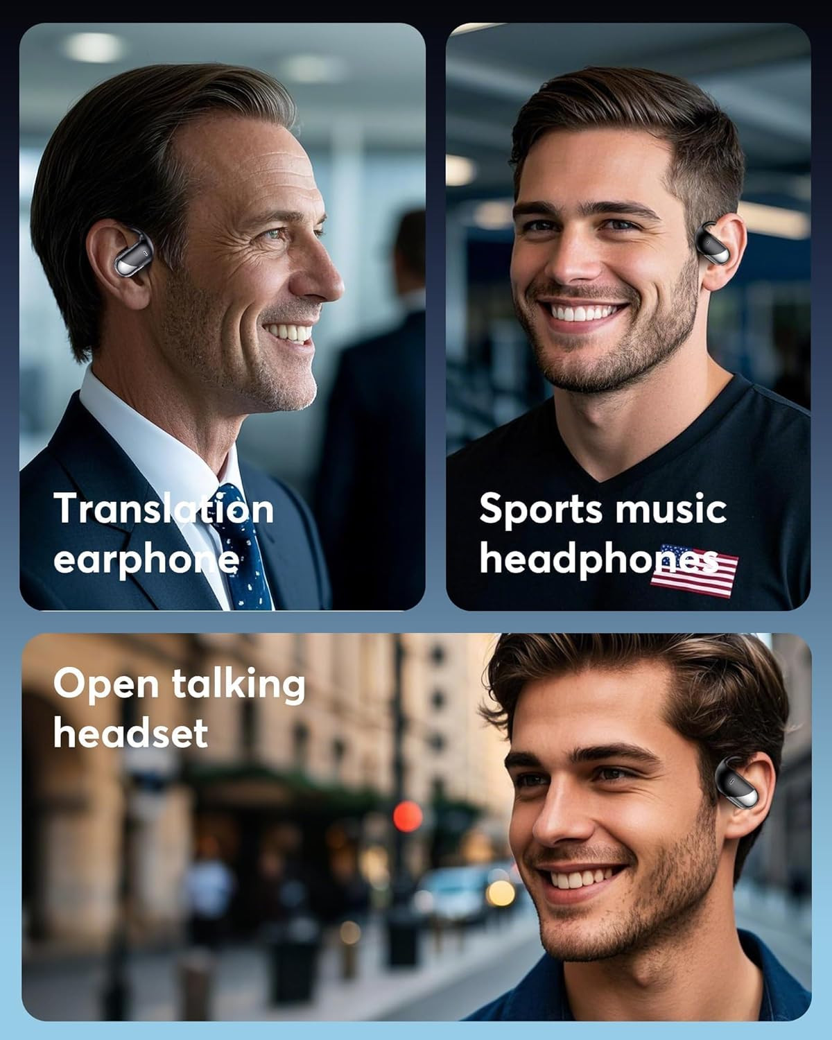 AI Translation Earbuds Real Time – H9 Instant Bluetooth 6.1 Translator: 198 Lang
