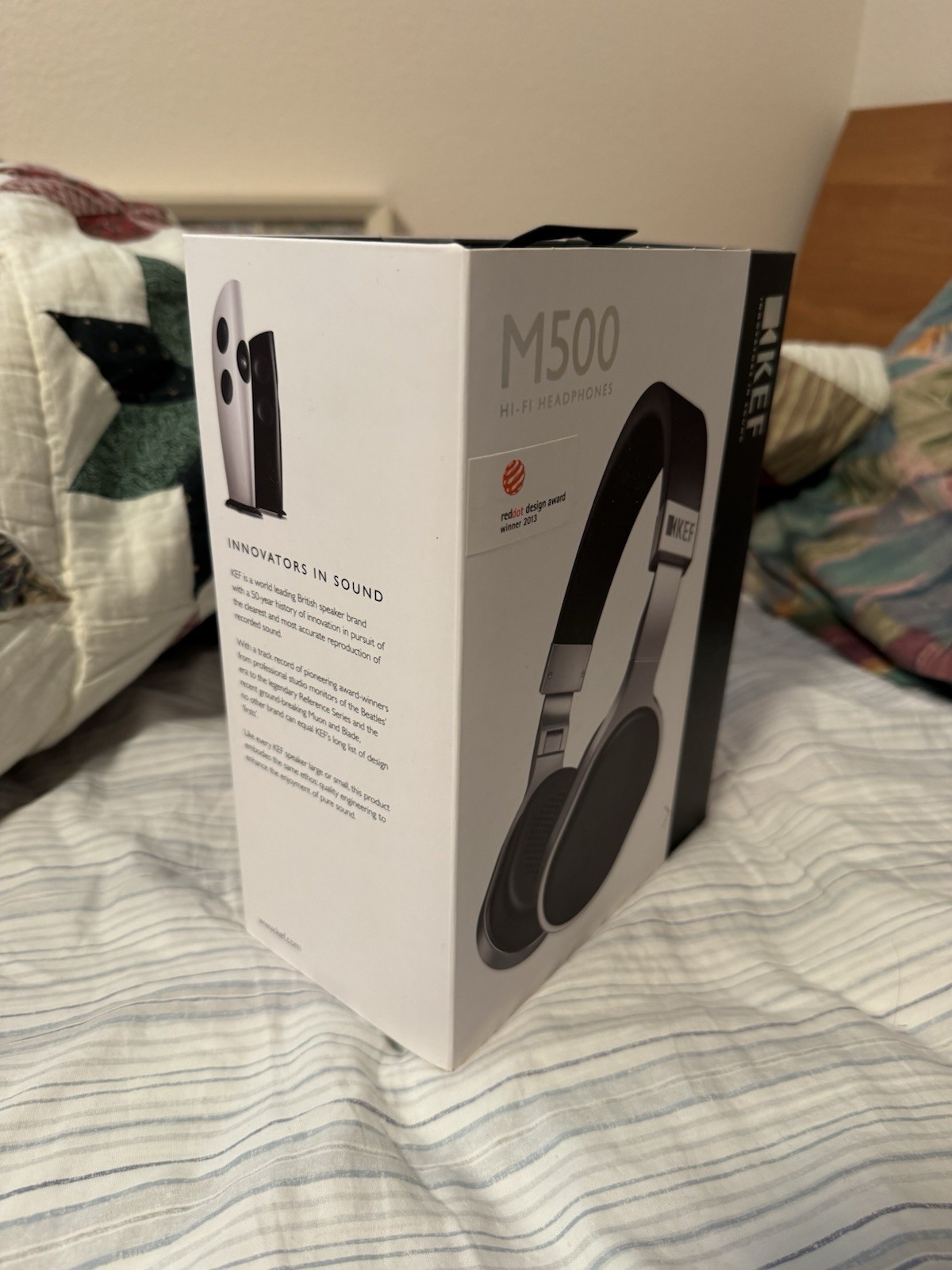KEF M500 On-Ear Headphones Black/Silver
