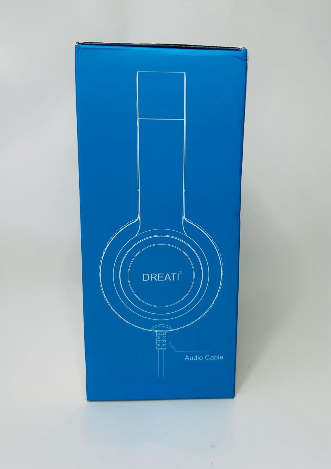 DREATI D879 Wired On-Ear Headphones 3.5mm Mic 1.5M Blue White