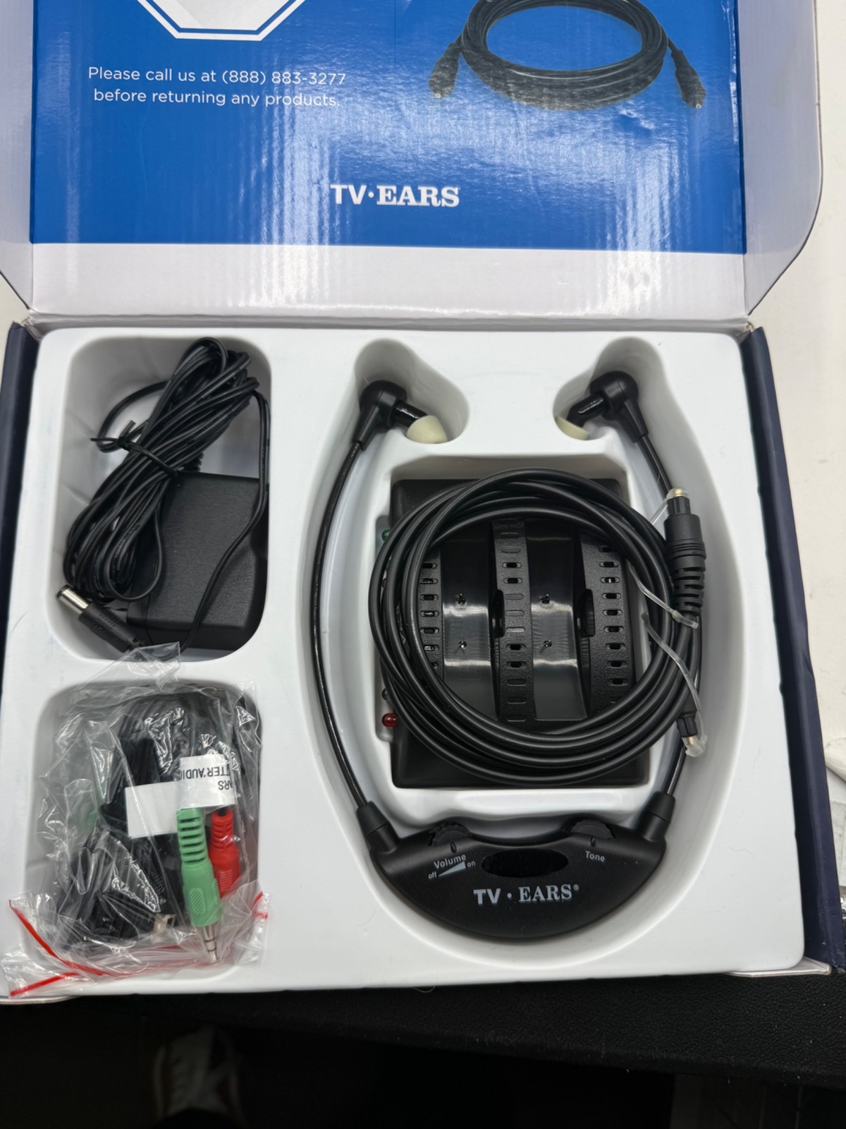 TV Ears Digital Wireless Headset System for Seniors – Personal Volume Control,