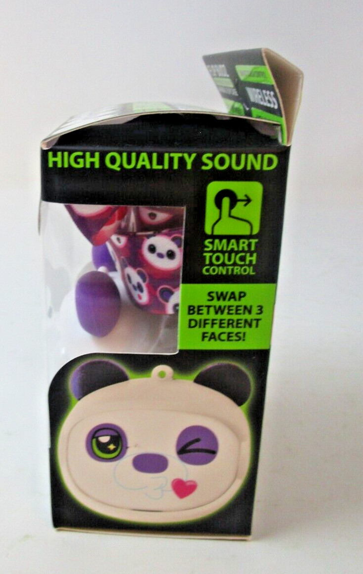 Panda – Gadget Gear Flip Budz Animal Head Earbuds with Case and Lanyard Cute