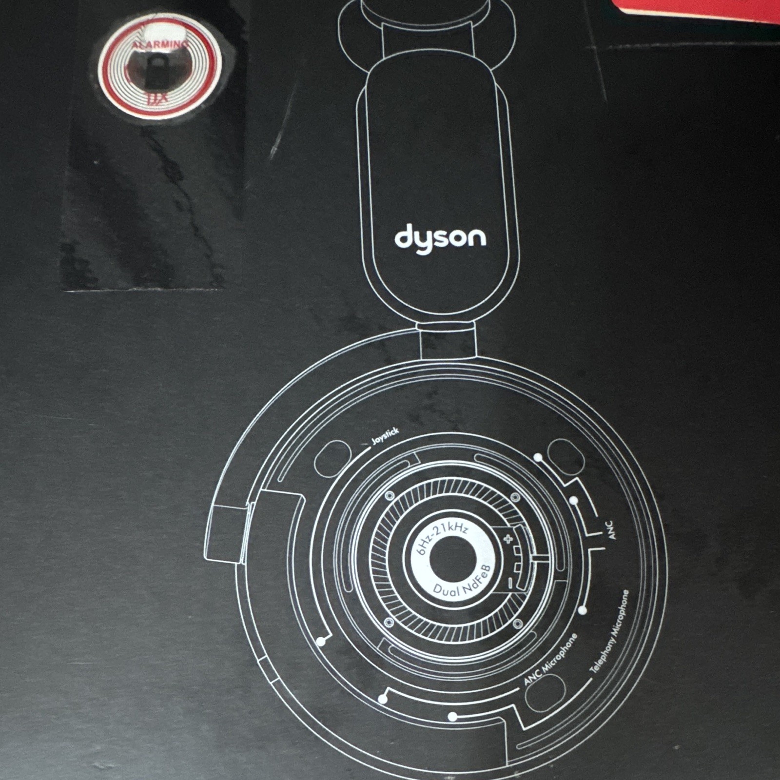 Dyson OnTrac Over-Ear Wireless Bluetooth Headphones w/ ANC Black/Gold