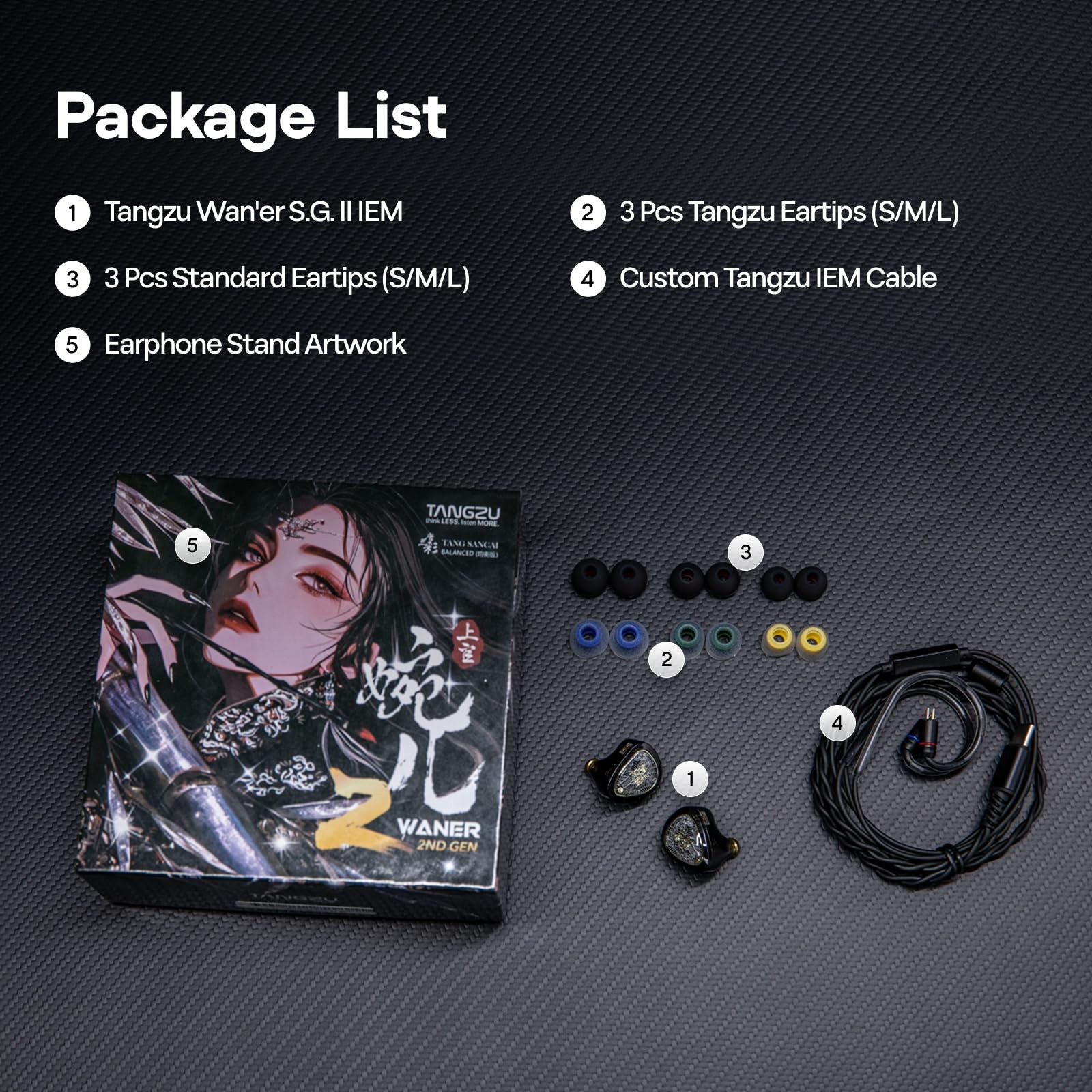 HIFIXAUDIO TANGZU Wan’er S.G II IEM 3.5mm Clear White