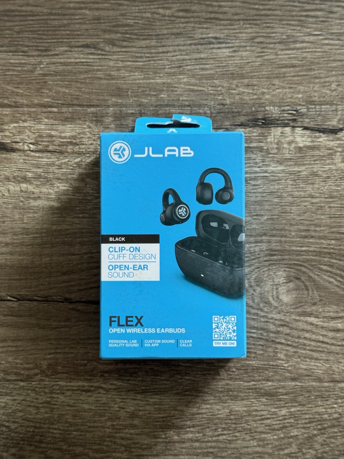 JLab Flex Open Bluetooth Earbuds, Wireless, Clip-On Cuff Design, Fitness & Gym