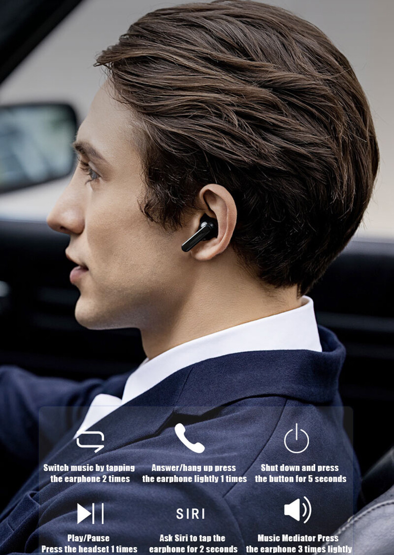 Bluetooth 5.0 Wireless Earbuds Headphone Headset Noise Cancelling TWS Waterproof