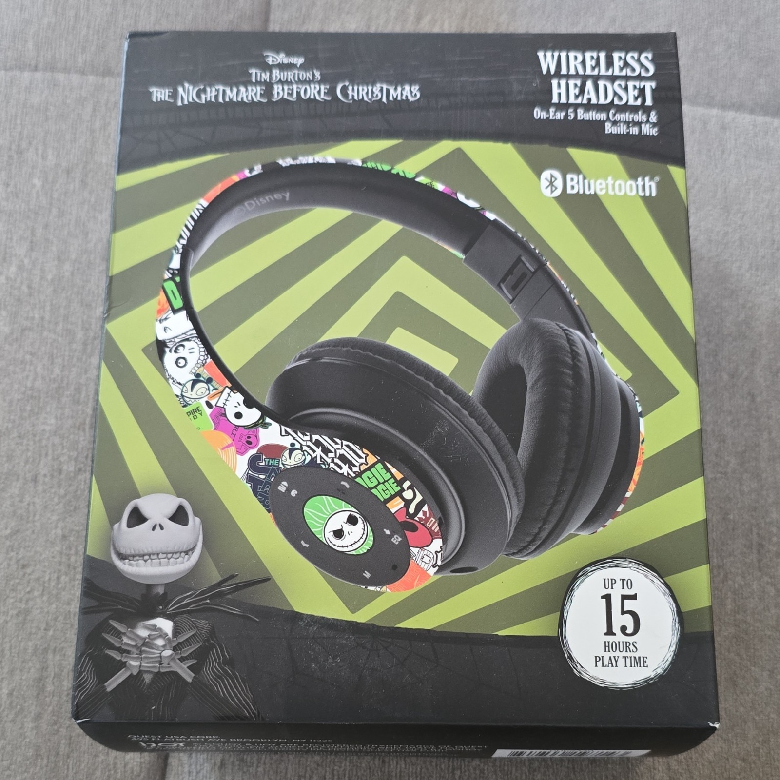 Disney Nightmare Before Christmas Bluetooth Over-Ear Headset Mic