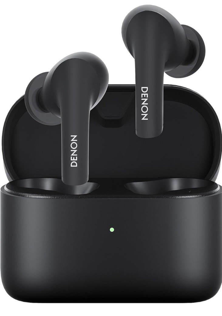 Denon AH-C630W Bluetooth Wireless In-Ear Earbuds Black & White Ergonomic Design